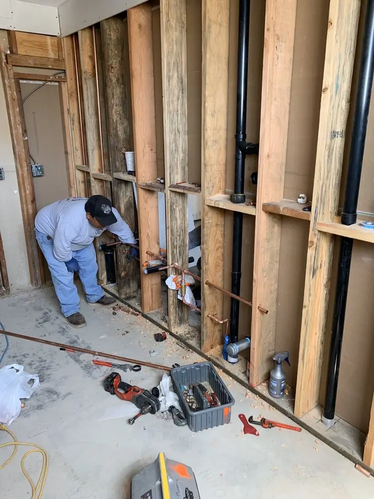 Commercial rough-in plumbing for Gas Line Repair in South Trenton